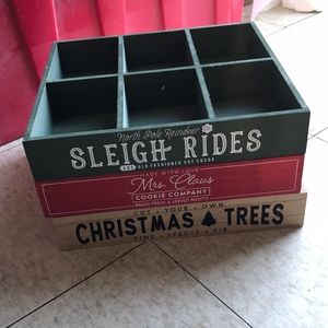 Christmas wooden boxes